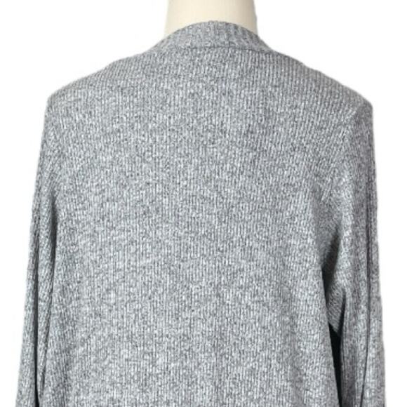 Torrid Cardigan New Knit Duster Open Front Heather Gray Women’s Plus Size 1X - Picture 8 of 11